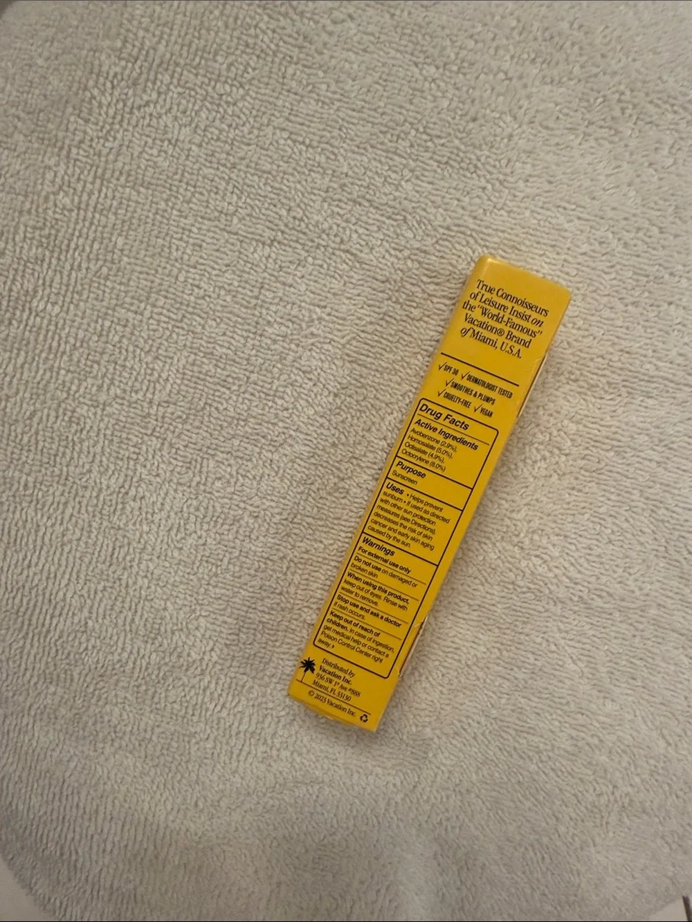 Chardonnay Vacation lip oil SPF 30 - 0.2 fl oz NEW in box never been used
